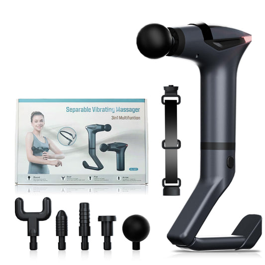 nouveau pistolet de massage 3en1 STARICARE, Séparables vibrations massages 3en1 multifonctions STARICARE
