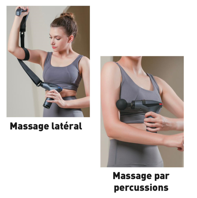 nouveau pistolet de massage 3en1 STARICARE, Séparables vibrations massages 3en1 multifonctions STARICARE